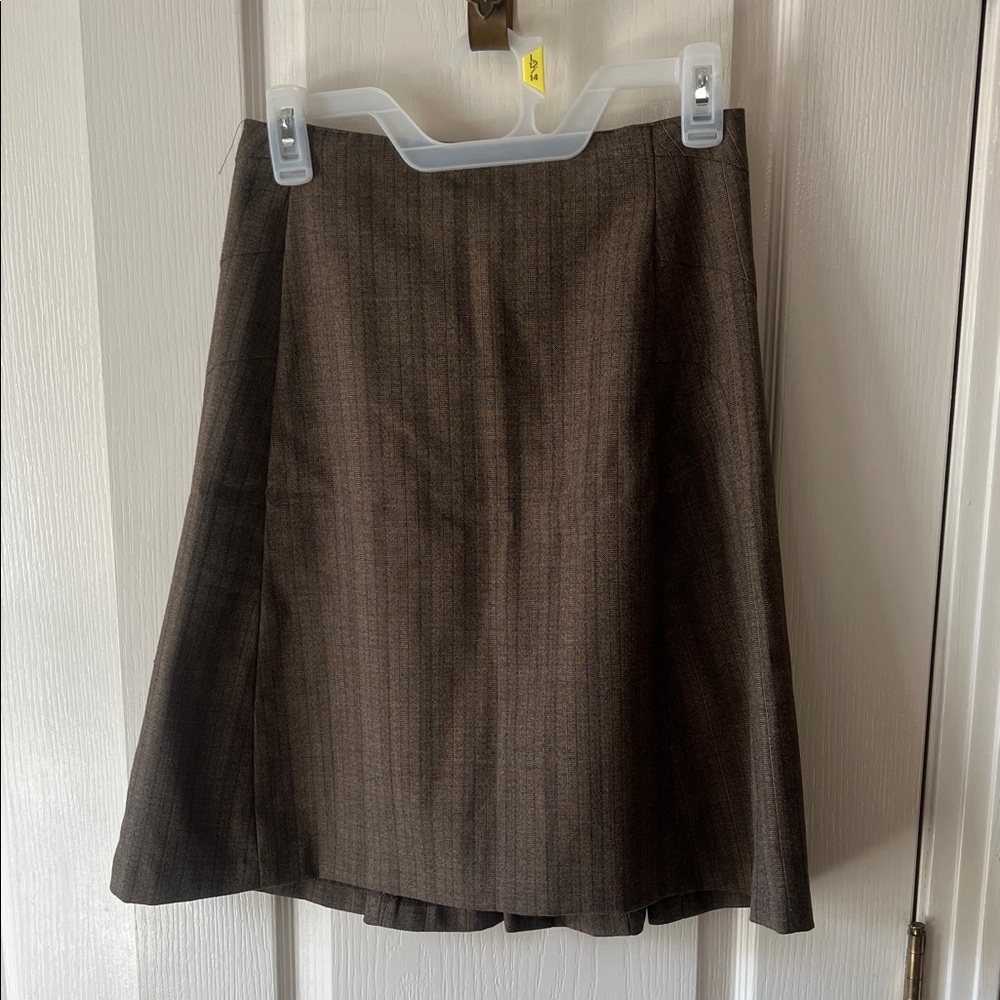 The Limited Dark Brown A-Line Skirt